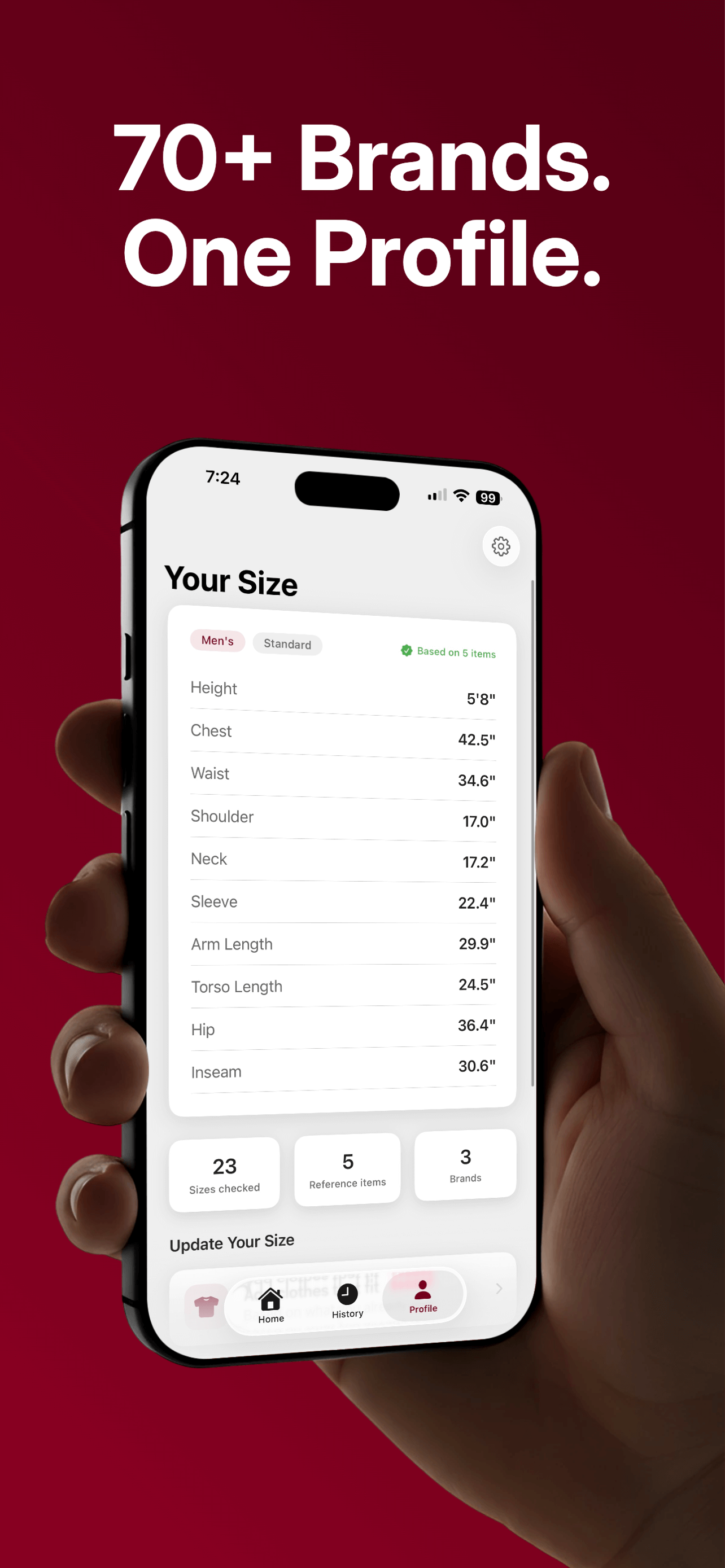 70+ Brands. One Profile